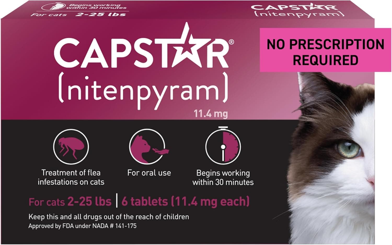 Capstar (nitenpyram) Cat Flea Treatment
