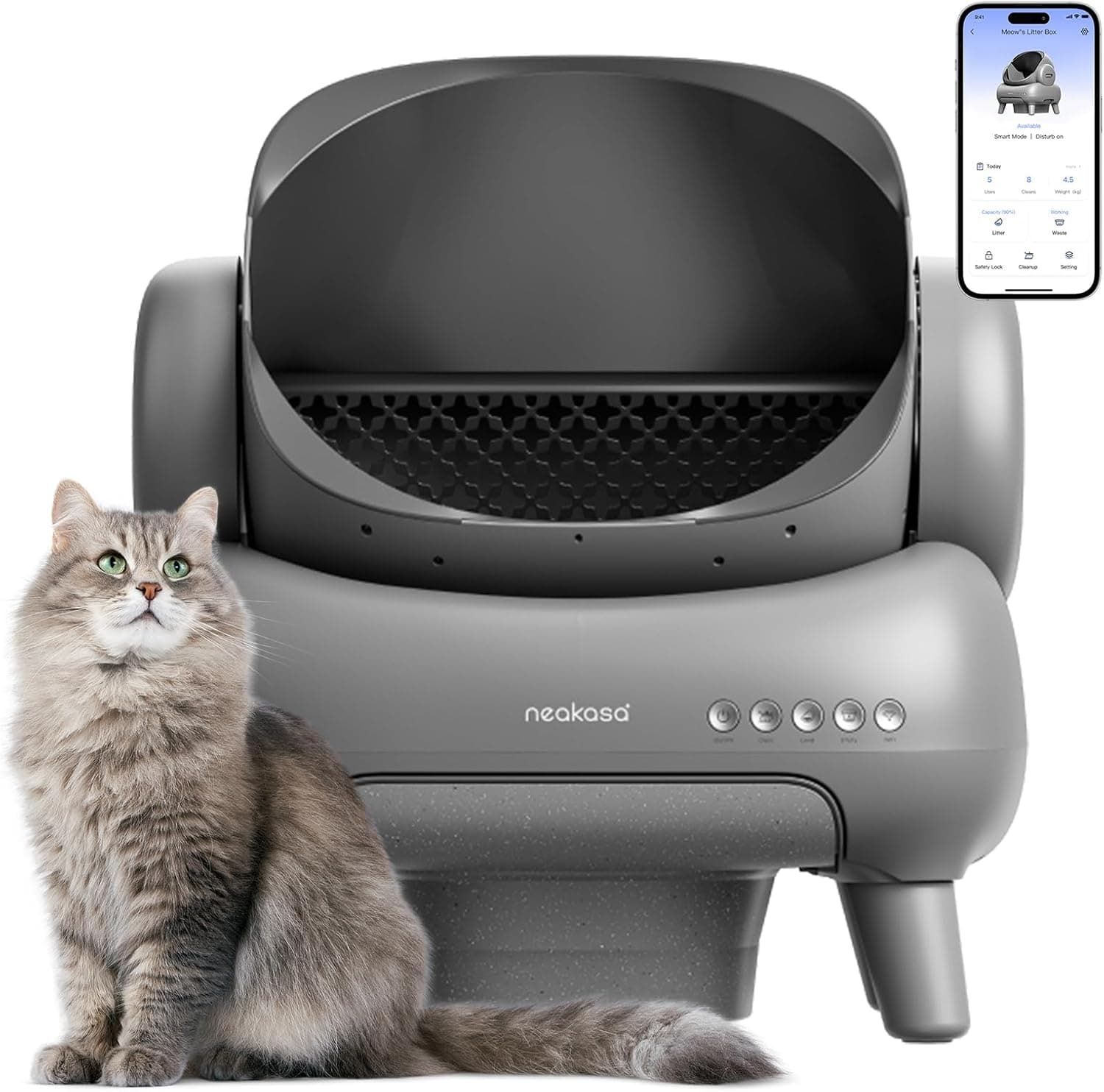 Neakasa M1 Plus Open-Top Self-Cleaning Cat Litter Box