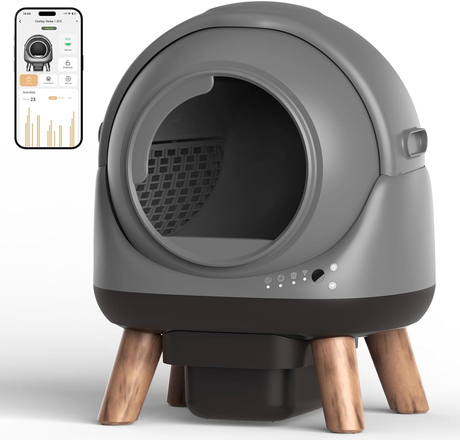 Self Cleaning Litter Box for Multiple Cats
