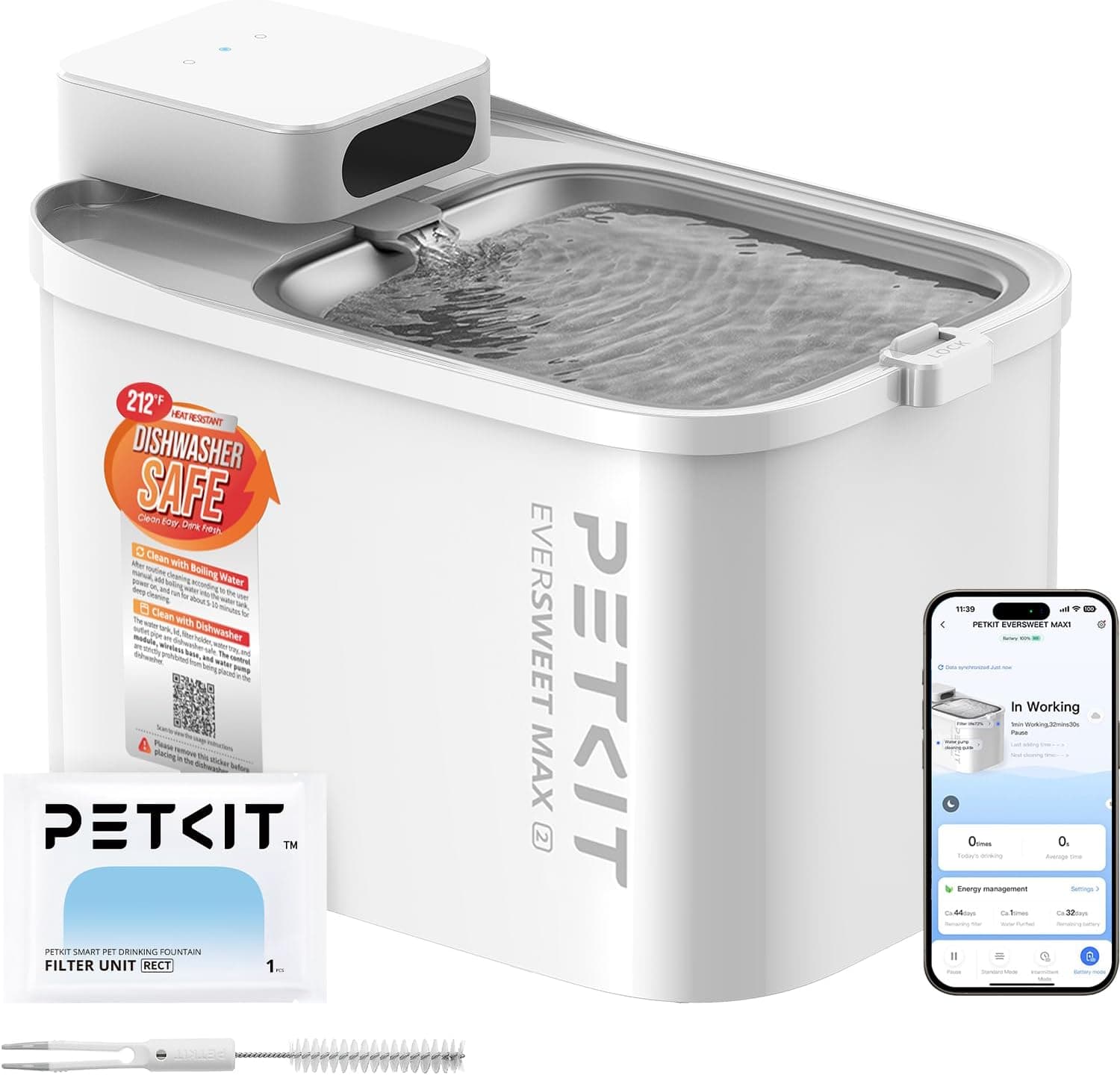 PETKIT Dishwasher Safe Cat Water Fountain