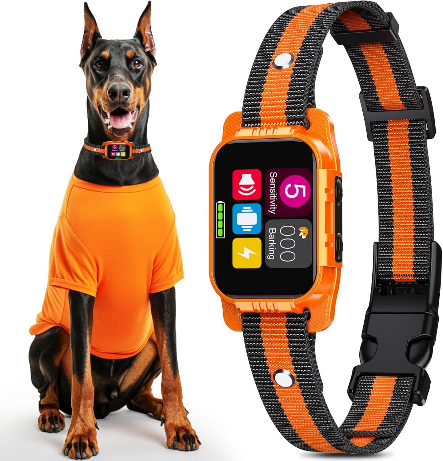 Smart Dog Bark Collar - Anti Barking Device for Large Medium Small Dogs
